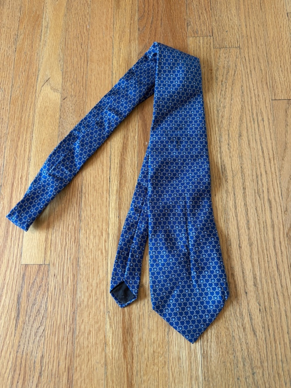 Brooks Blue Geometric Silk Tie